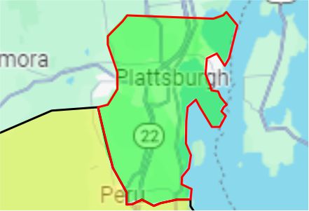Elevate ADK Plattsburgh Zone Map