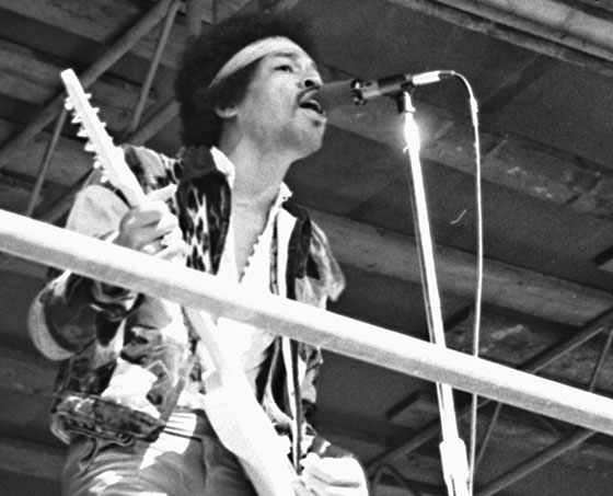 Jimi Hendrix at Beim Festival in 1970
