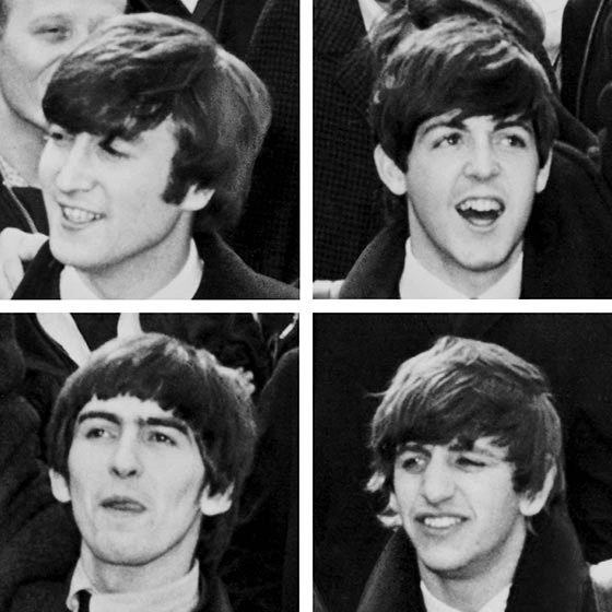 The Beatles - John Lennon, Paul McCartney, Ringo Star and George Harrison
