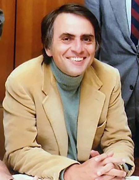 Scientist Carl Sagan at the Planetary Society